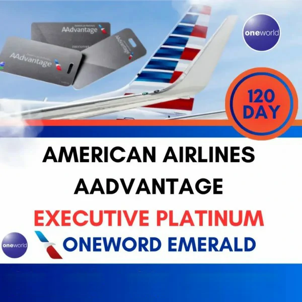 American Airlines AAdvantage Executive Platinum Upgrade for 120 Days 1 American Airlines AAdvantage Executive Platinum Upgrade for 120 Days
