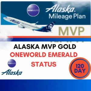 Oneworld Sapphire Status/Alaska MVP Gold for 120days & Challenge