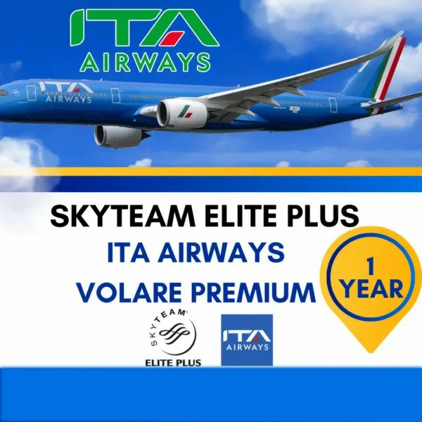 SkyTeam Elite Plus ITA Airways Volare Premium for 1 Year 1 SkyTeam Elite Plus ITA Airways Volare Premium for 1 Year